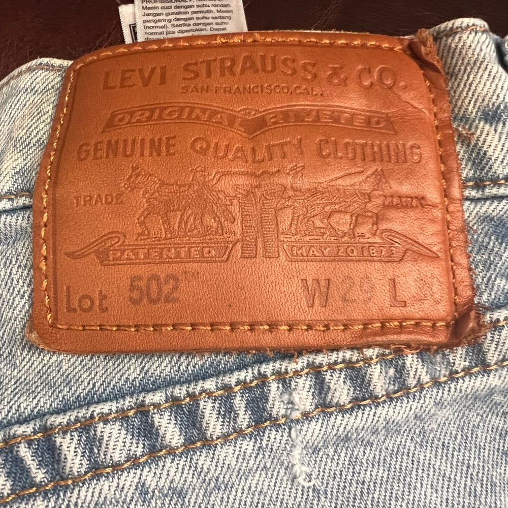 Levi's Classic Blue Straight Leg Jeans - Picture 5 of 5